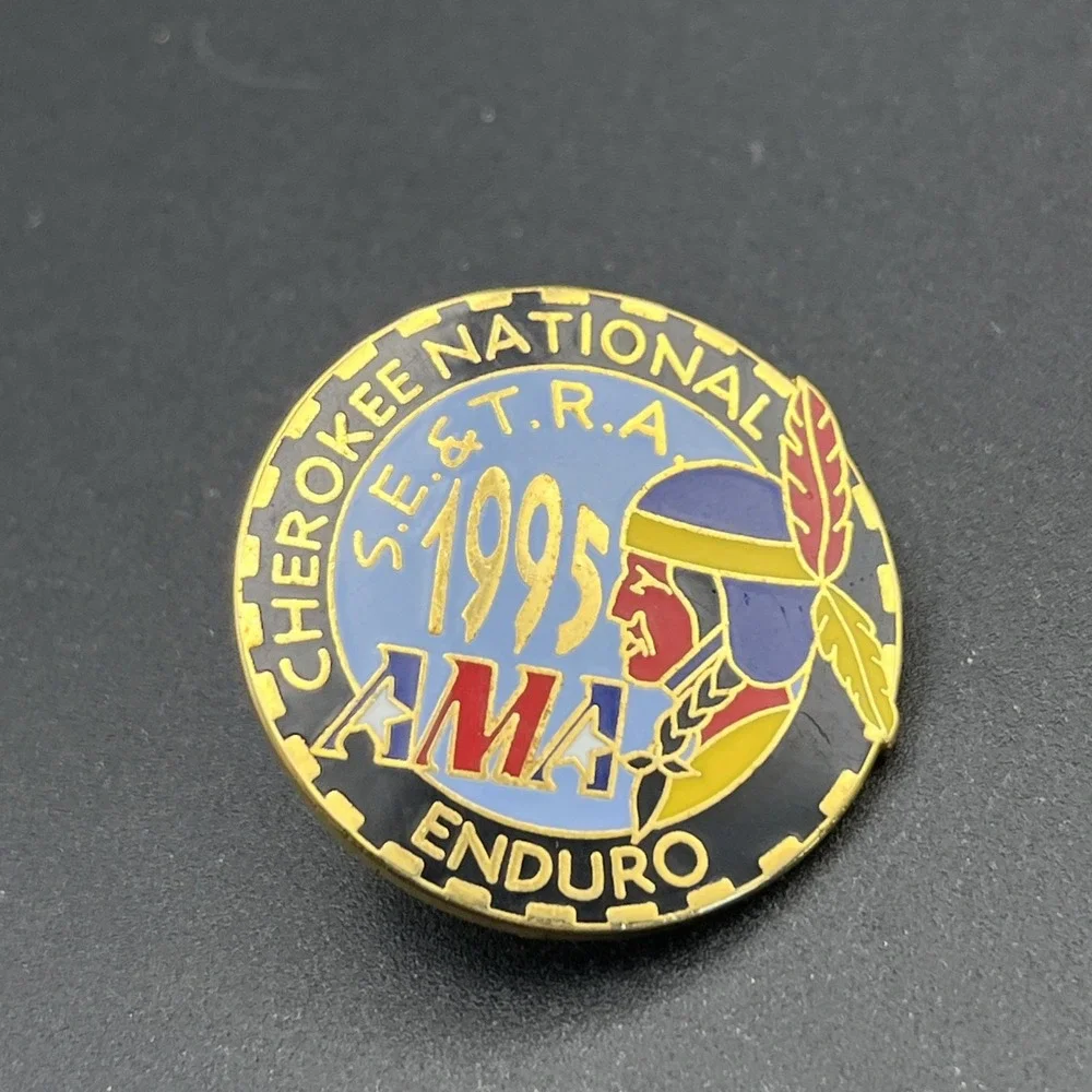 1995 AMA Cherokee‎ National Enduro Lapel Hat Pin